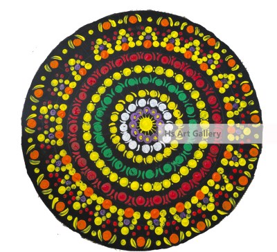 Mandala Art 3 on Circle Canvas