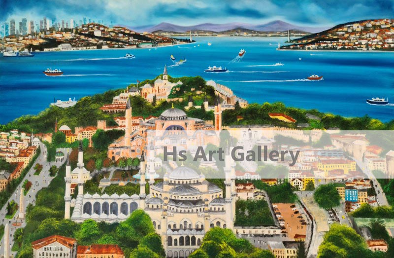 Historical Peninsula İstanbul Painting