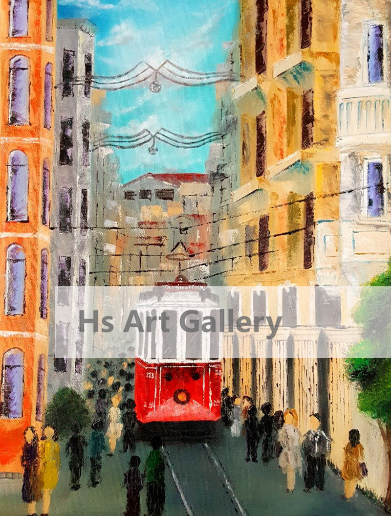 Taksim- İstanbul Oil Painting